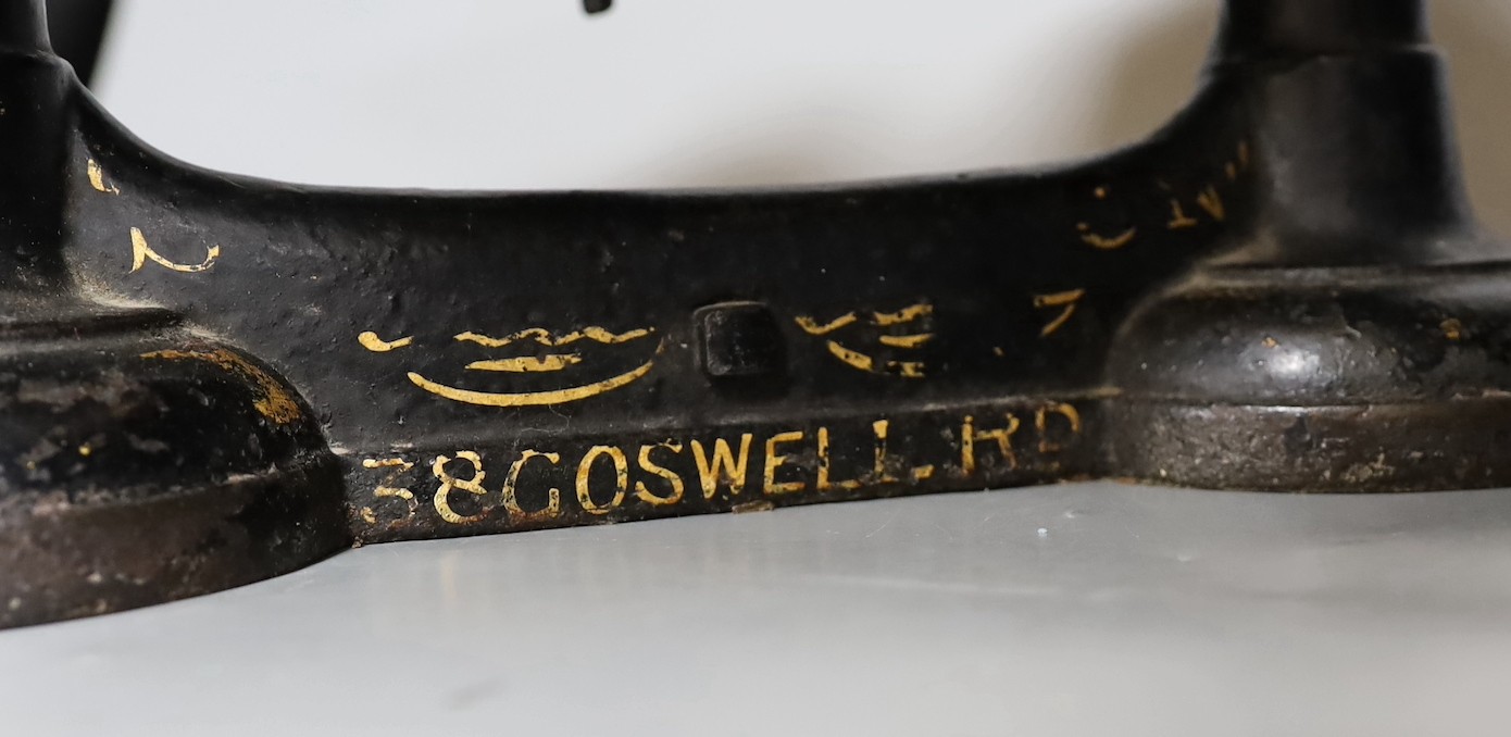 A sert of Victorian cast iron scales
